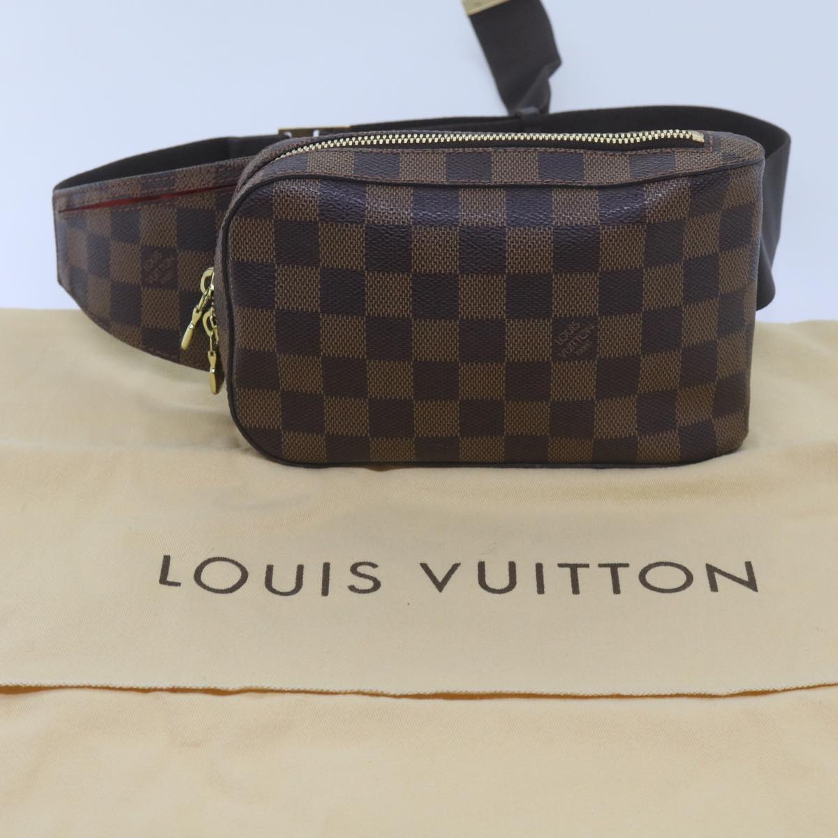 LOUIS VUITTON Damier Ebene Geronimos Shoulder Bag N51994 LV Auth 66695