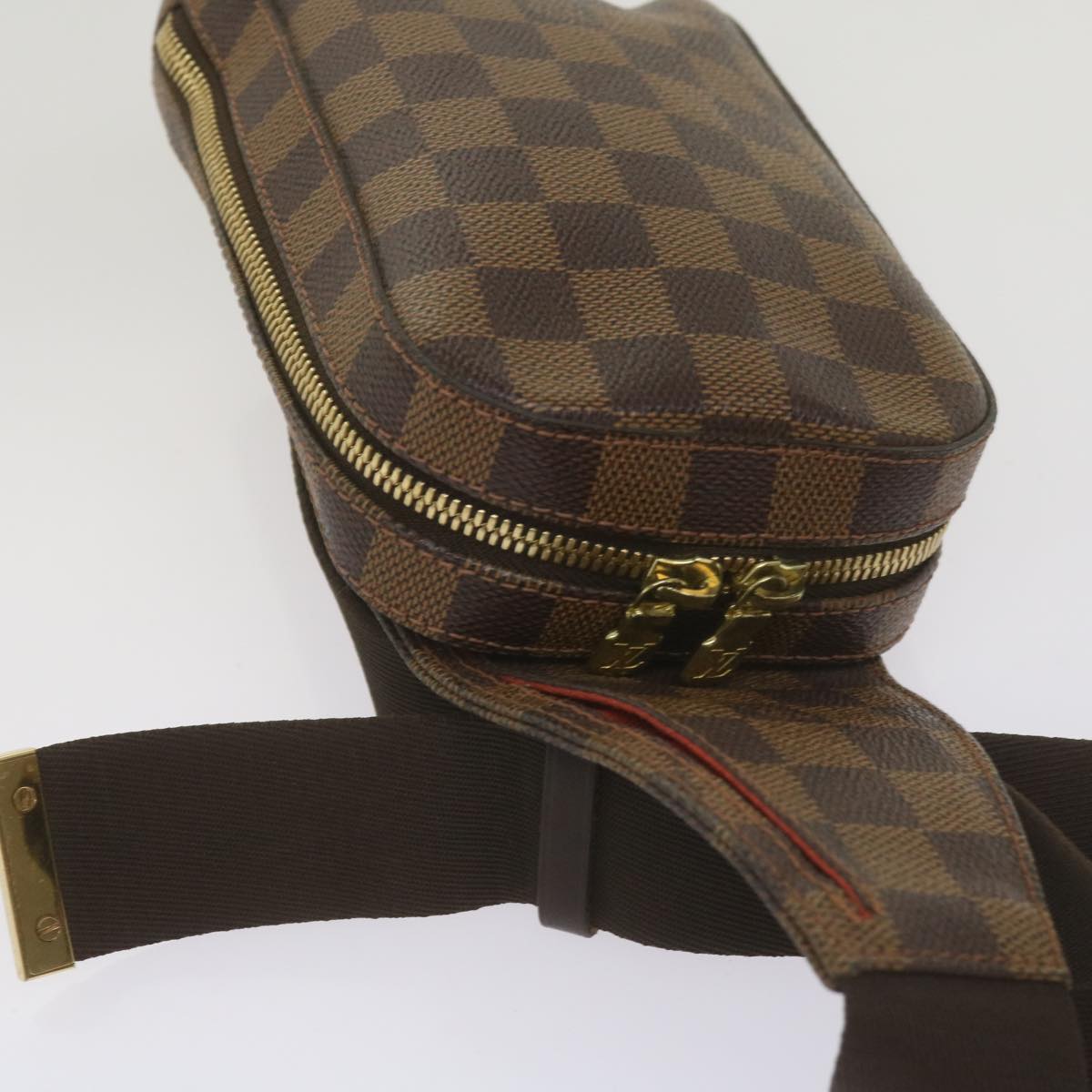 LOUIS VUITTON Damier Ebene Geronimos Shoulder Bag N51994 LV Auth 66695