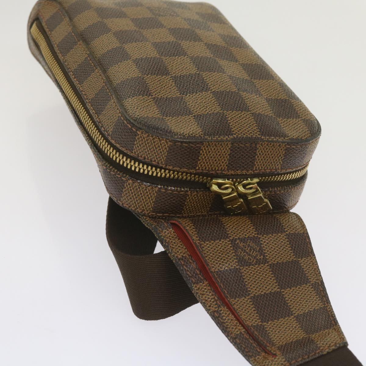 LOUIS VUITTON Damier Ebene Geronimos Shoulder Bag N51994 LV Auth 66698