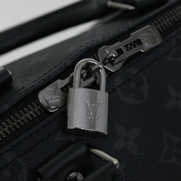 LOUIS VUITTON Monogram Eclipse Keepall Bandouliere 45 Bag M40569 LV Auth 66711SM