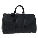 LOUIS VUITTON Monogram Eclipse Keepall Bandouliere 45 Bag M40569 LV Auth 66711SM-1