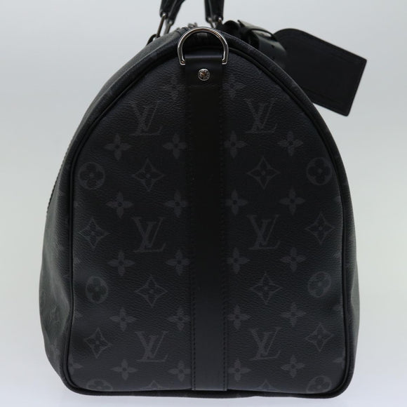 LOUIS VUITTON Monogram Eclipse Keepall Bandouliere 45 Bag M40569 LV Auth 66711SM