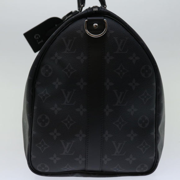 LOUIS VUITTON Monogram Eclipse Keepall Bandouliere 45 Bag M40569 LV Auth 66711SM