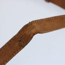 CELINE Macadam Canvas Shoulder Bag Beige Auth 66746-9