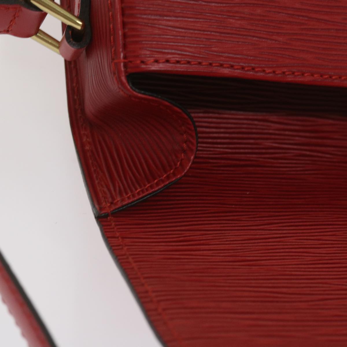 LOUIS VUITTON Epi Saint Cloud PM Shoulder Bag Red M52217 LV Auth 66747