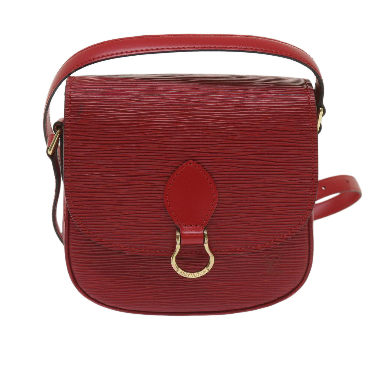 LOUIS VUITTON Epi Saint Cloud PM Shoulder Bag Red M52217 LV Auth 66747 - 0