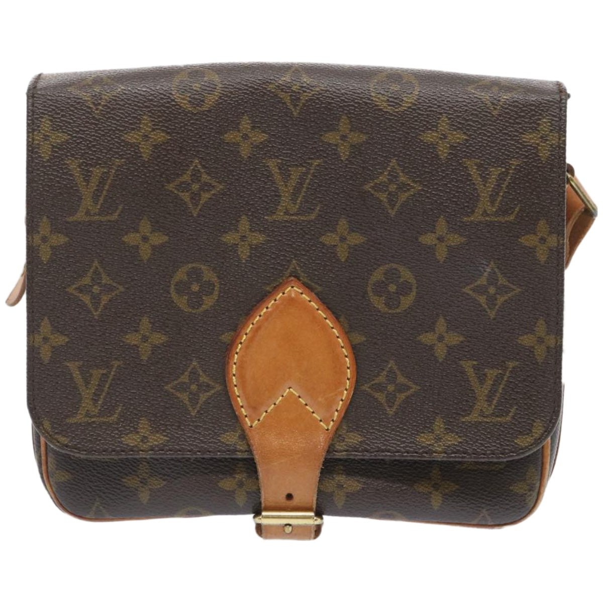 LOUIS VUITTON Monogram Cartouchiere MM Shoulder Bag M51253 LV Auth 66750