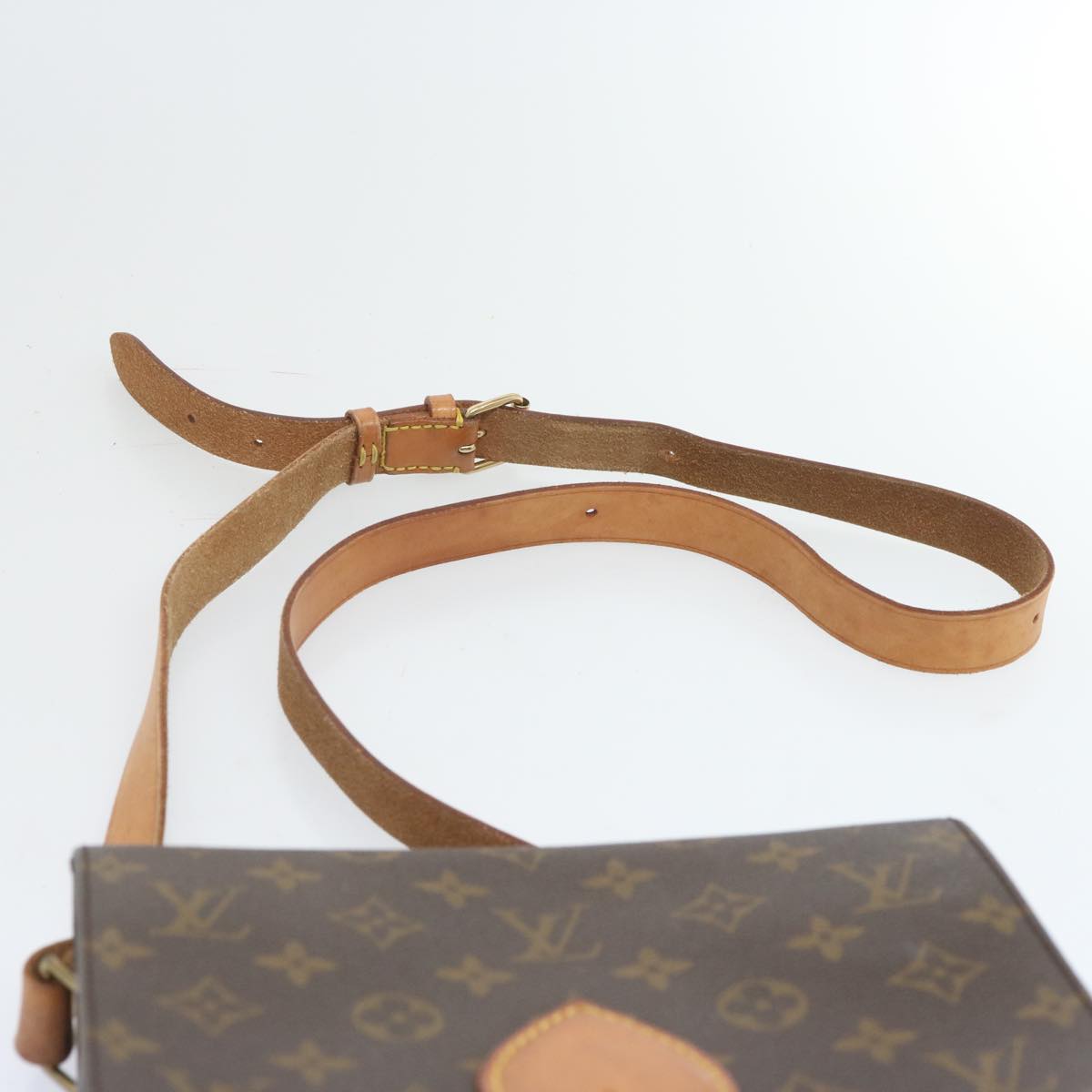 LOUIS VUITTON Monogram Cartouchiere MM Shoulder Bag M51253 LV Auth 66750