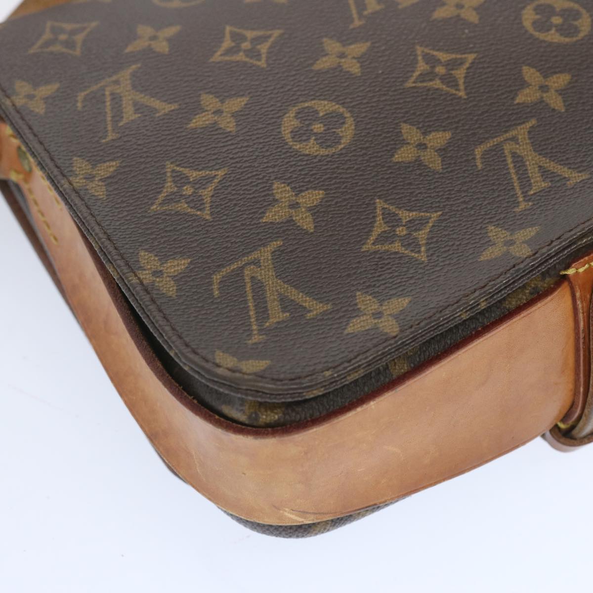 LOUIS VUITTON Monogram Cartouchiere MM Shoulder Bag M51253 LV Auth 66751