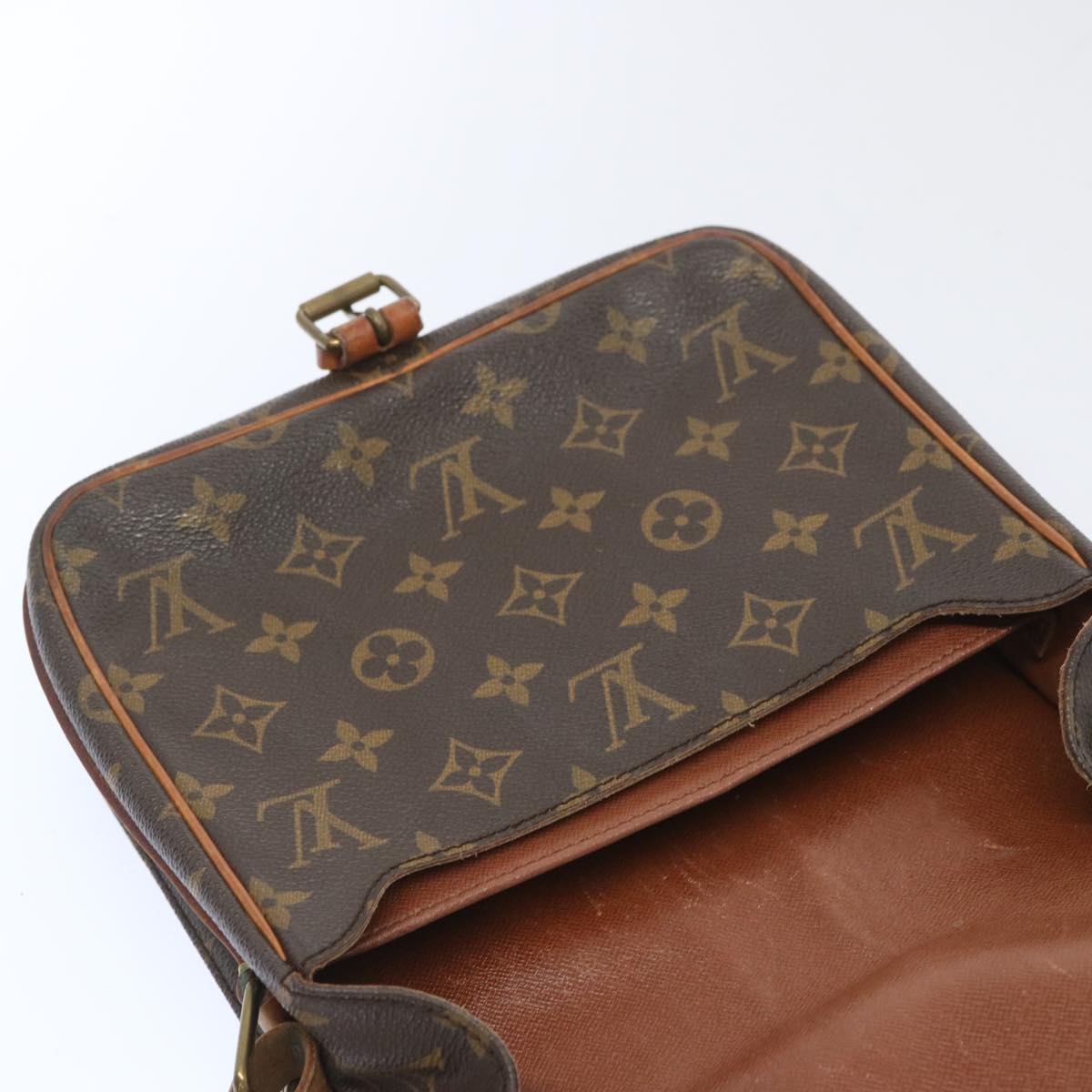 LOUIS VUITTON Monogram Cartouchiere MM Shoulder Bag M51253 LV Auth 66751