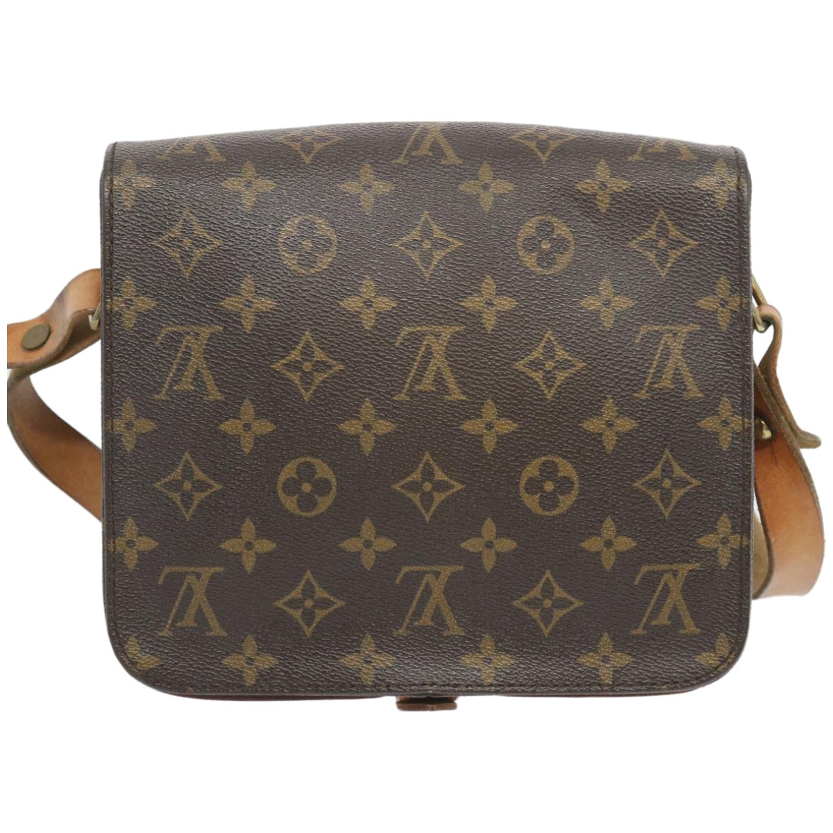 LOUIS VUITTON Monogram Cartouchiere MM Shoulder Bag M51253 LV Auth 66751