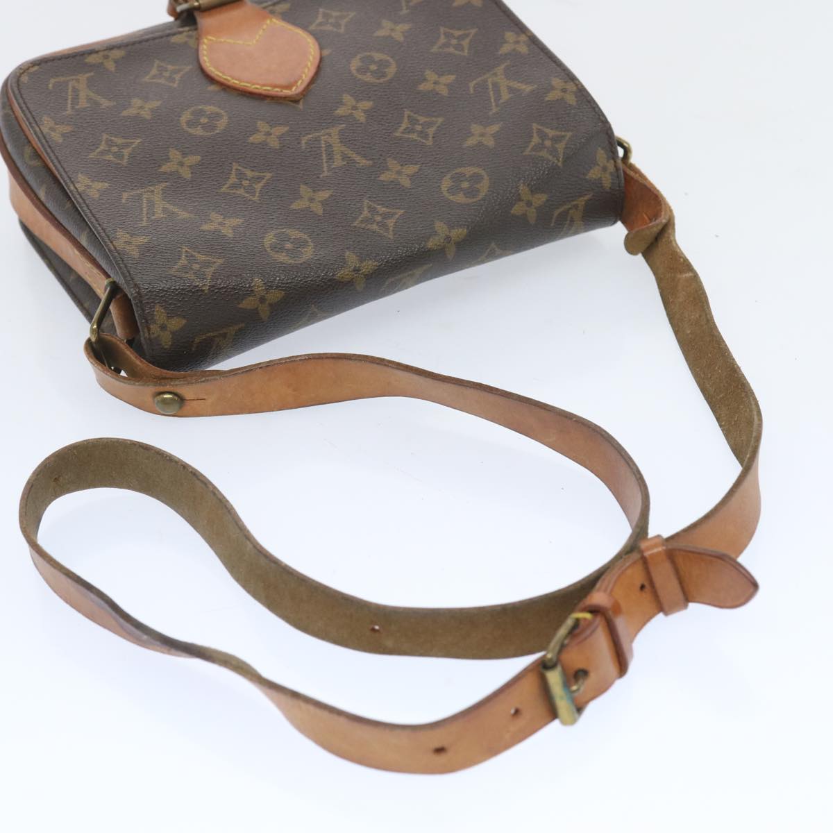 LOUIS VUITTON Monogram Cartouchiere MM Shoulder Bag M51253 LV Auth 66751