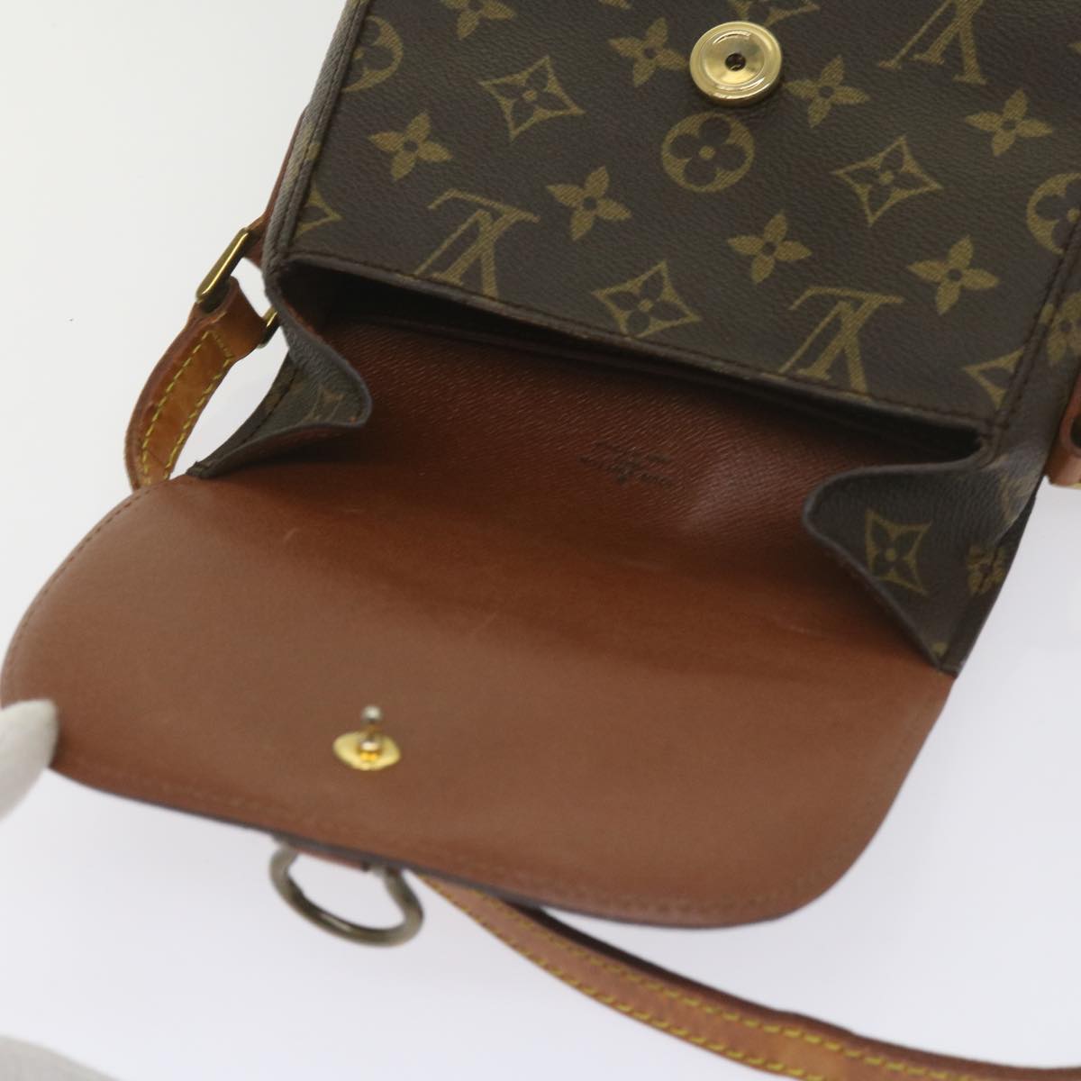 LOUIS VUITTON Monogram Saint Cloud PM Shoulder Bag M51244 LV Auth 66754