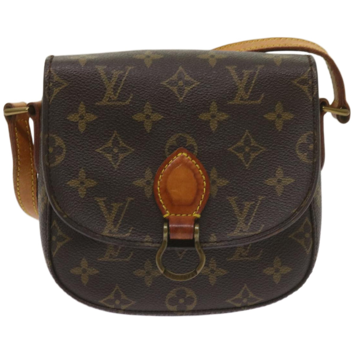 LOUIS VUITTON Monogram Saint Cloud PM Shoulder Bag M51244 LV Auth 66754