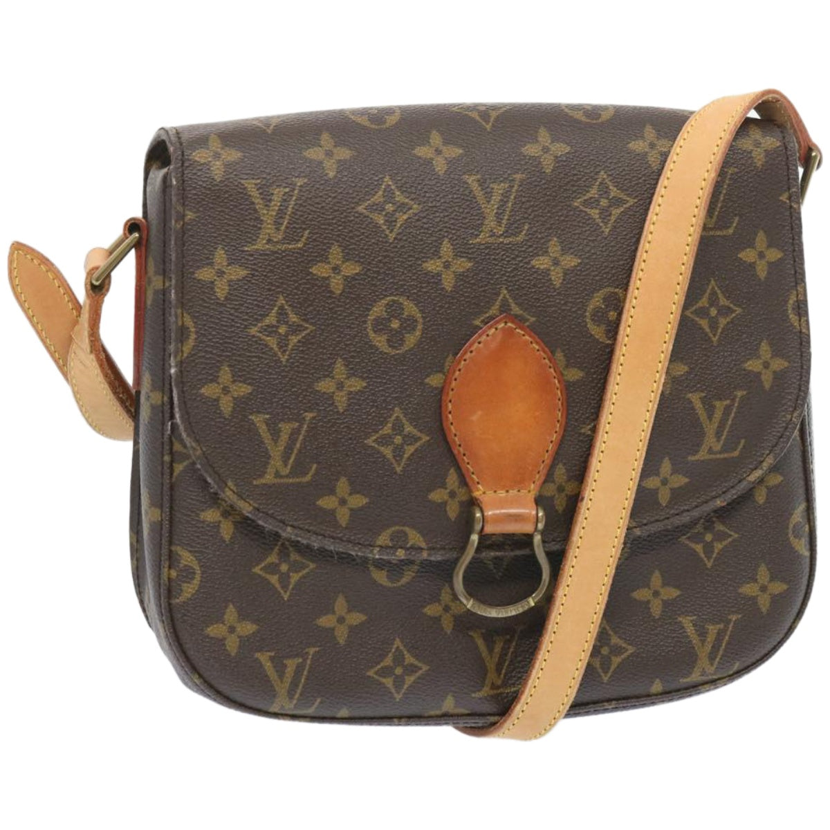 LOUIS VUITTON Monogram Saint Cloud GM Shoulder Bag M51242 LV Auth 66755