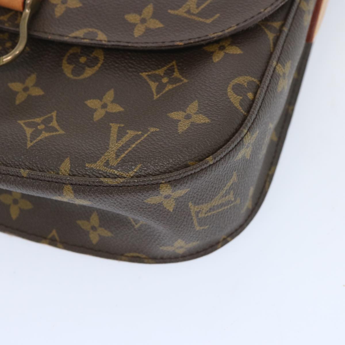 LOUIS VUITTON Monogram Saint Cloud GM Shoulder Bag M51242 LV Auth 66755