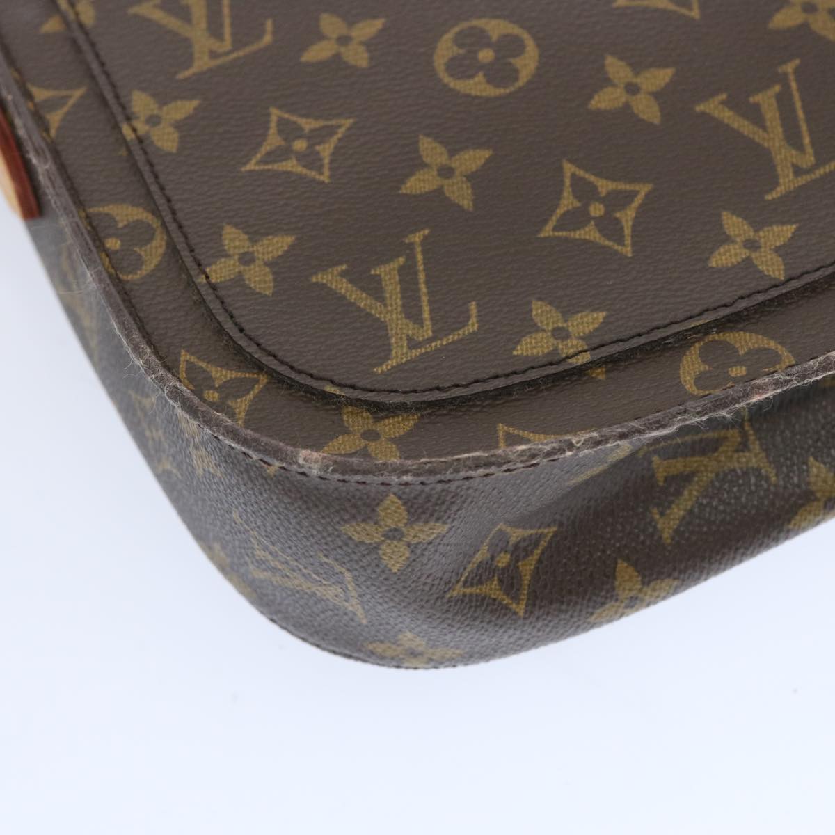 LOUIS VUITTON Monogram Saint Cloud GM Shoulder Bag M51242 LV Auth 66755