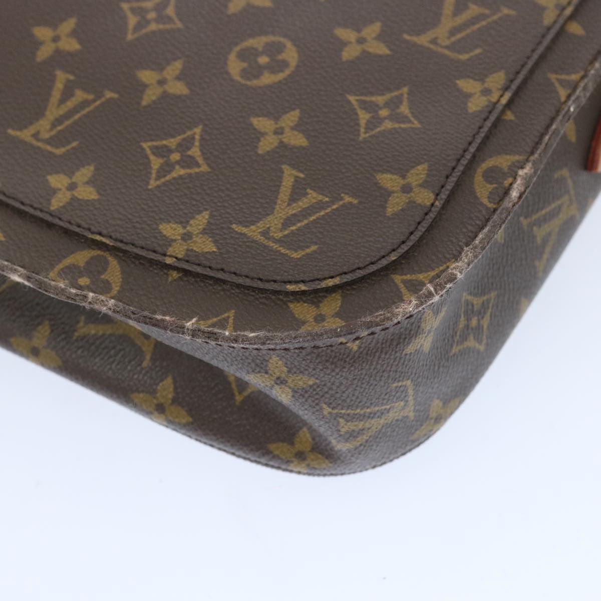 LOUIS VUITTON Monogram Saint Cloud GM Shoulder Bag M51242 LV Auth 66755