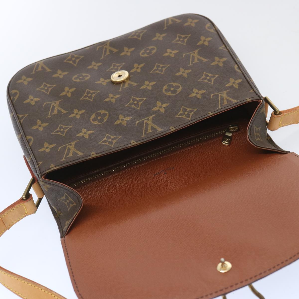 LOUIS VUITTON Monogram Saint Cloud GM Shoulder Bag M51242 LV Auth 66755