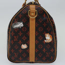LOUIS VUITTON Catgram Speedy Bandouliere 30 Hand Bag Brown M44401 LV Auth 66796A-4