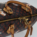 LOUIS VUITTON Catgram Speedy Bandouliere 30 Hand Bag Brown M44401 LV Auth 66796A-6