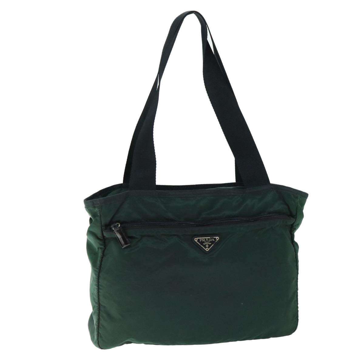 PRADA Tote Bag Nylon Green Auth 66805