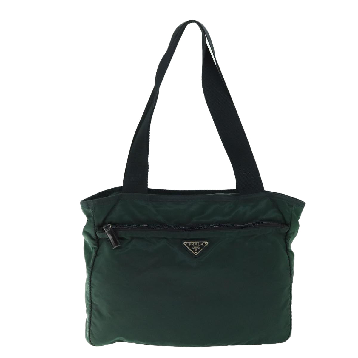 PRADA Tote Bag Nylon Green Auth 66805 - 0