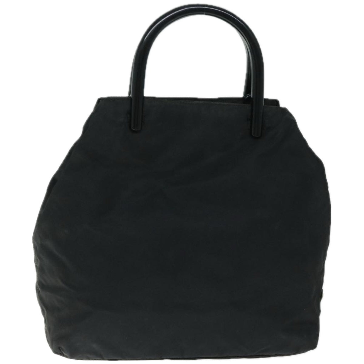 PRADA Hand Bag Nylon Black Auth 66808