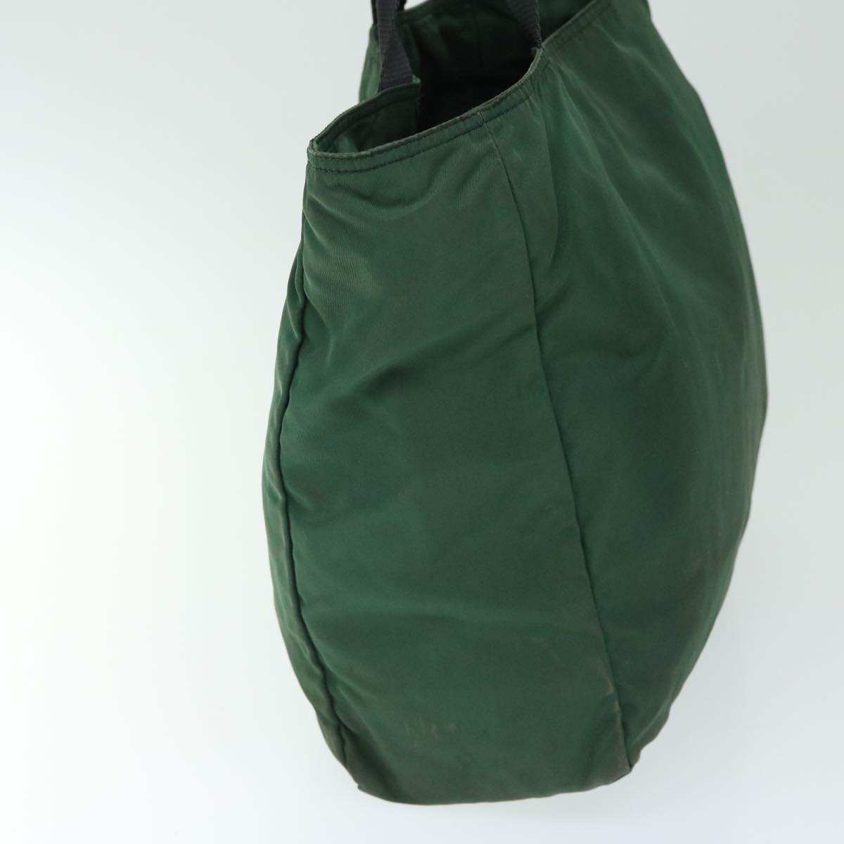 PRADA Tote Bag Nylon Green Auth 66810
