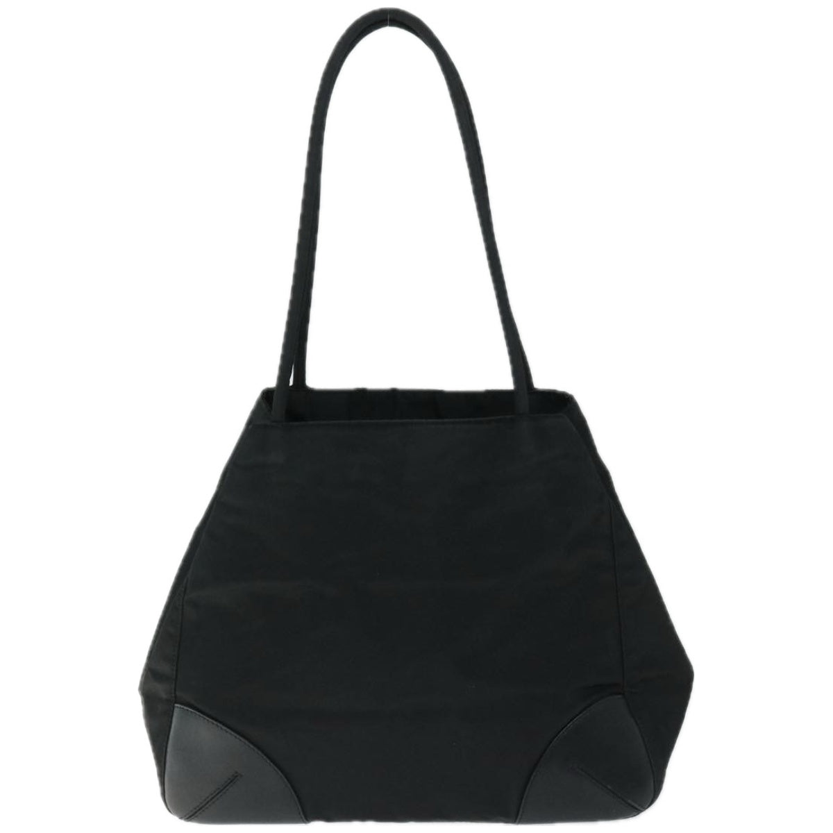 PRADA Tote Bag Nylon Black Auth 66811