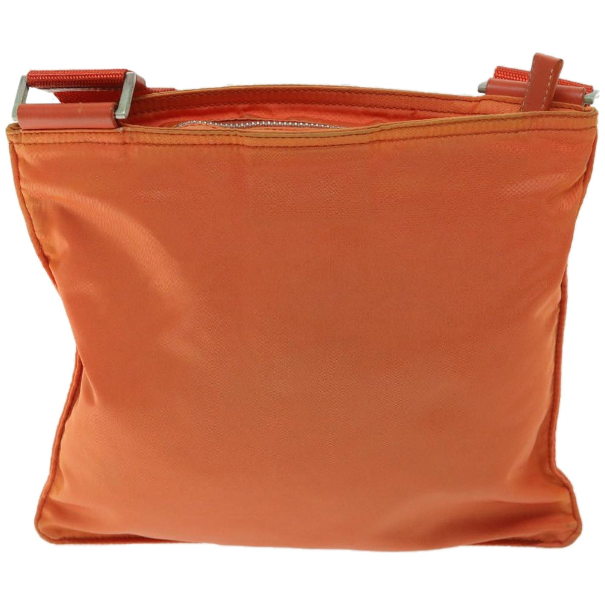 PRADA Shoulder Bag Nylon Orange Auth 66826