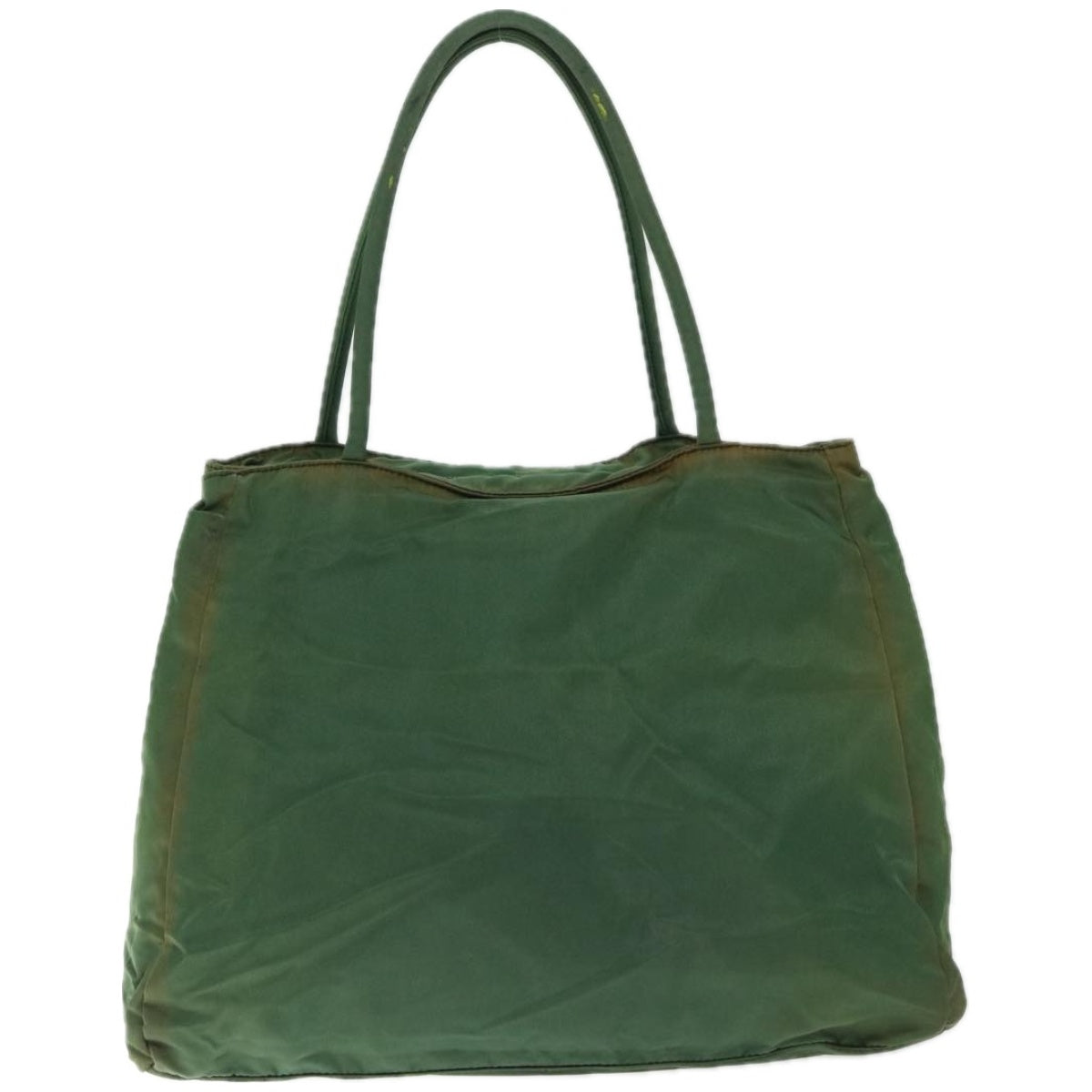 PRADA Tote Bag Nylon Green Auth 66830