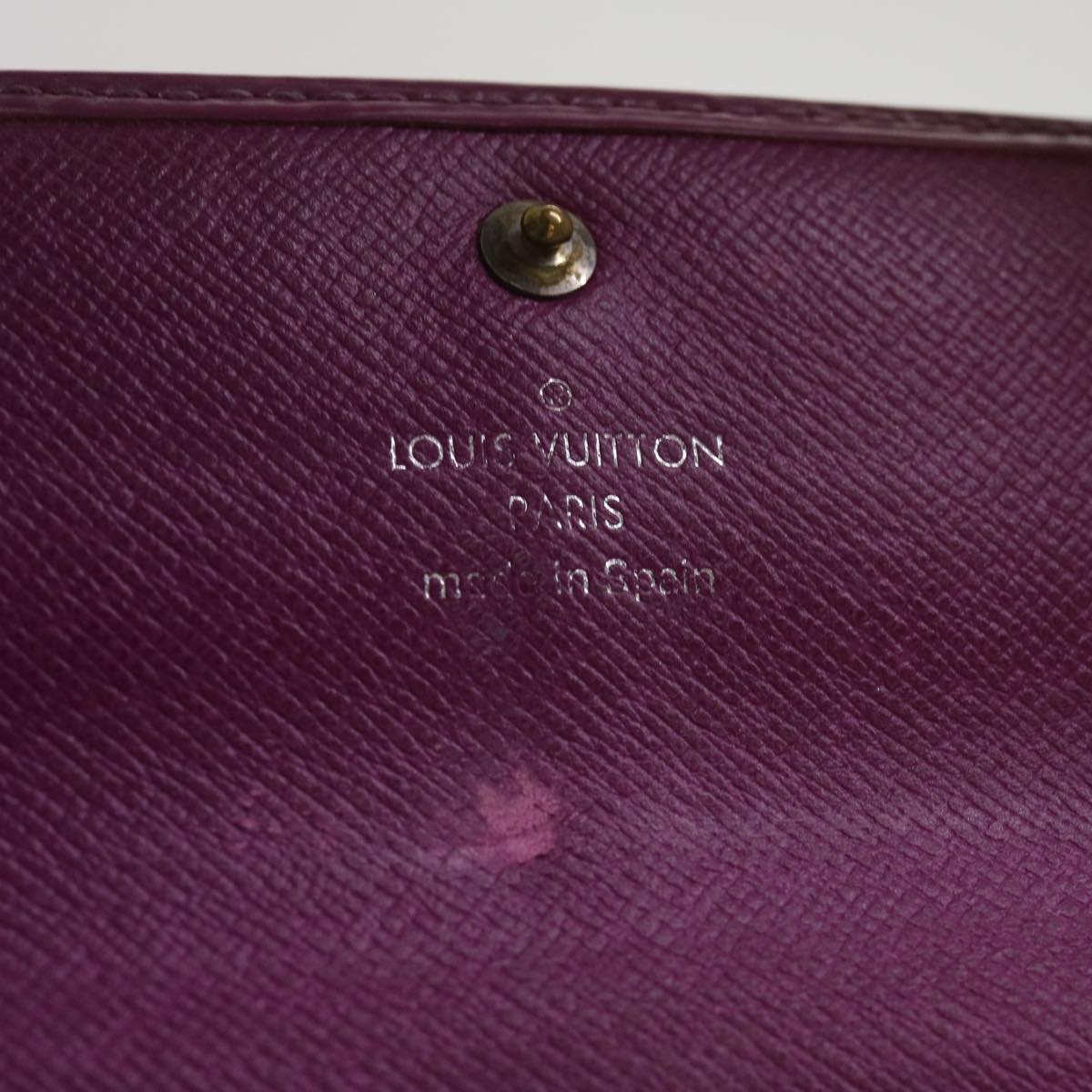 LOUIS VUITTON Epi Portefeiulle Sarah Long Wallet Grenard M6374L LV Auth 66832