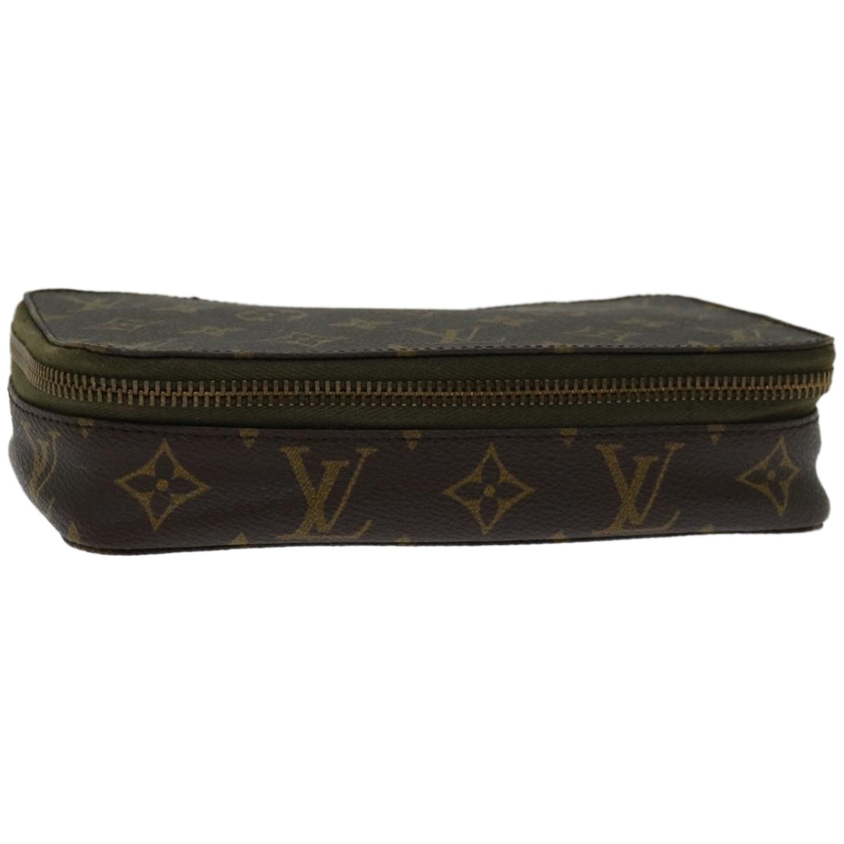 LOUIS VUITTON Monogram Poche Monte Carlo Jewelry Box M47352 LV Auth 66857