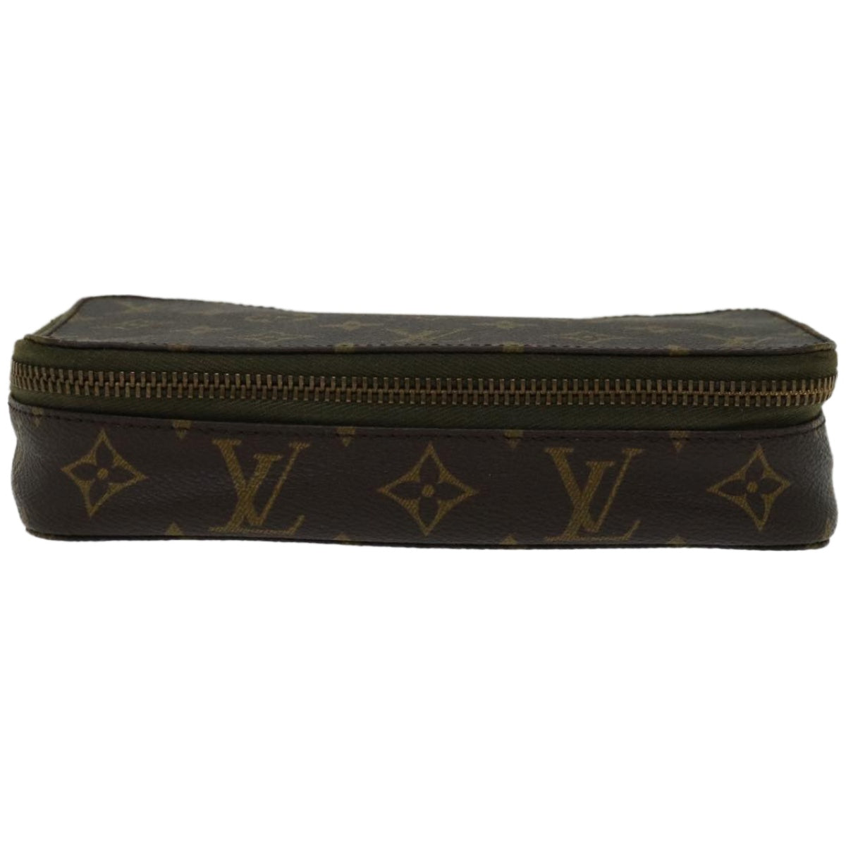 LOUIS VUITTON Monogram Poche Monte Carlo Jewelry Box M47352 LV Auth 66857