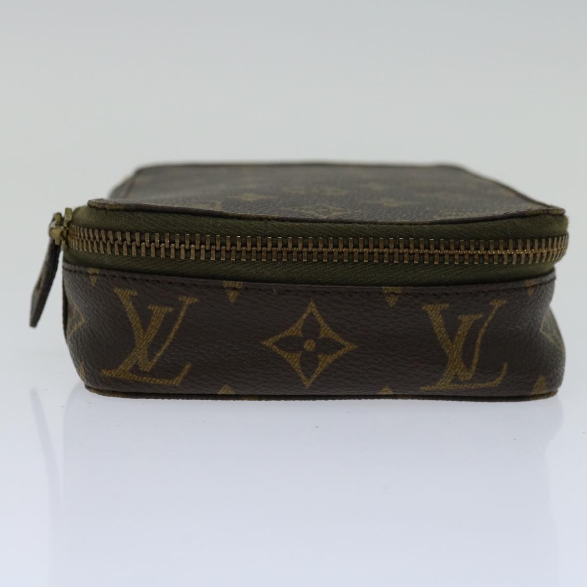 LOUIS VUITTON Monogram Poche Monte Carlo Jewelry Box M47352 LV Auth 66857