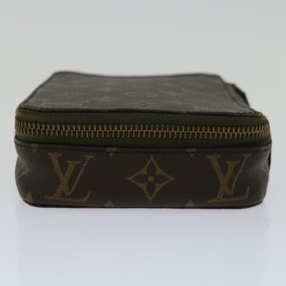 LOUIS VUITTON Monogram Poche Monte Carlo Jewelry Box M47352 LV Auth 66857