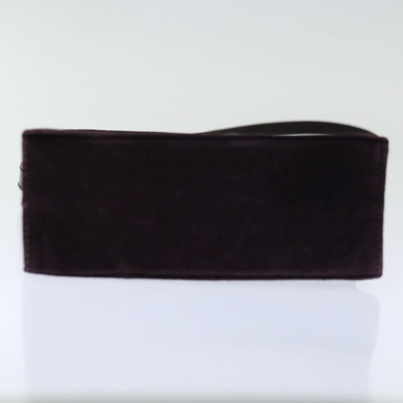 Salvatore Ferragamo Handtas Suède 2-weg Paars Auth 66859