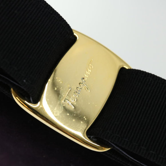 Salvatore Ferragamo Handtas Suède 2-weg Paars Auth 66859