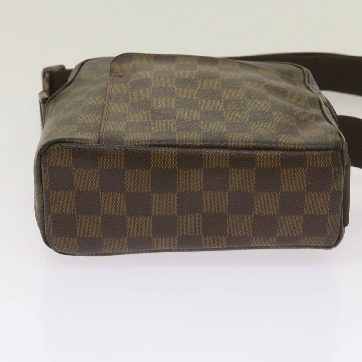 LOUIS VUITTON Damier Ebene Olaf PM Shoulder Bag N41442 LV Auth 66866