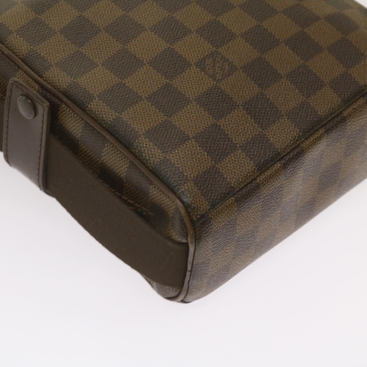 LOUIS VUITTON Damier Ebene Olaf PM Shoulder Bag N41442 LV Auth 66866