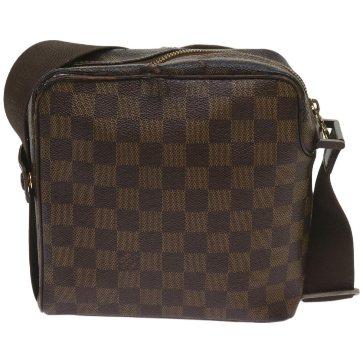 LOUIS VUITTON Damier Ebene Olaf PM Shoulder Bag N41442 LV Auth 66866