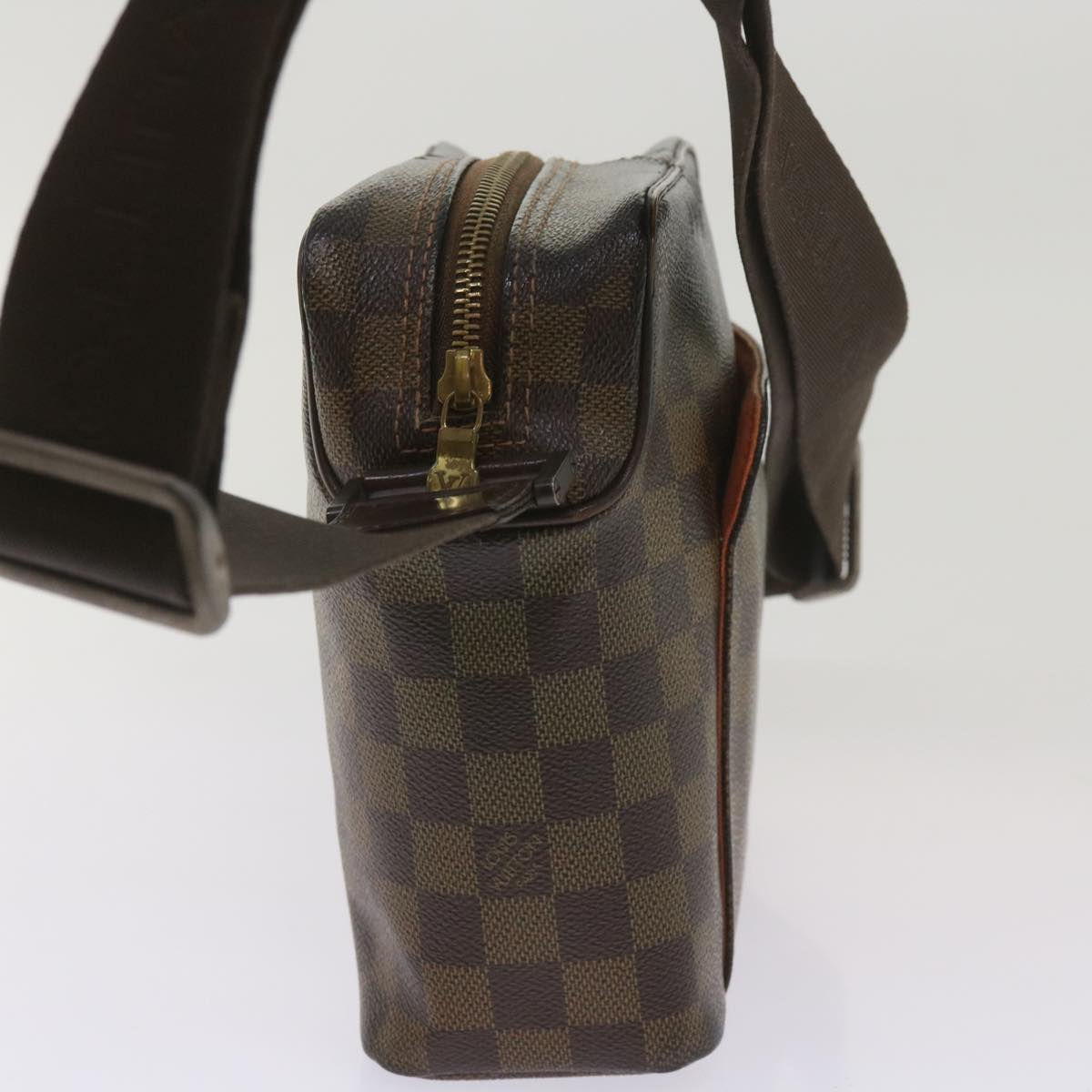 LOUIS VUITTON Damier Ebene Olaf PM Shoulder Bag N41442 LV Auth 66866