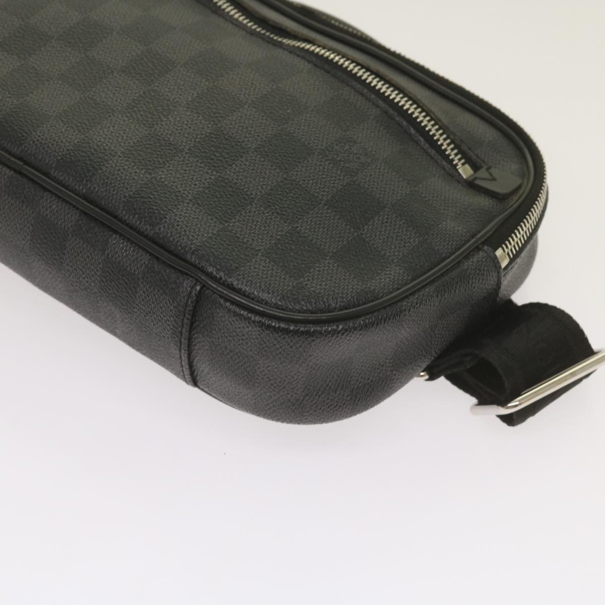 LOUIS VUITTON Damier Graphite Ambreil Shoulder Bag N41289 LV Auth 66872