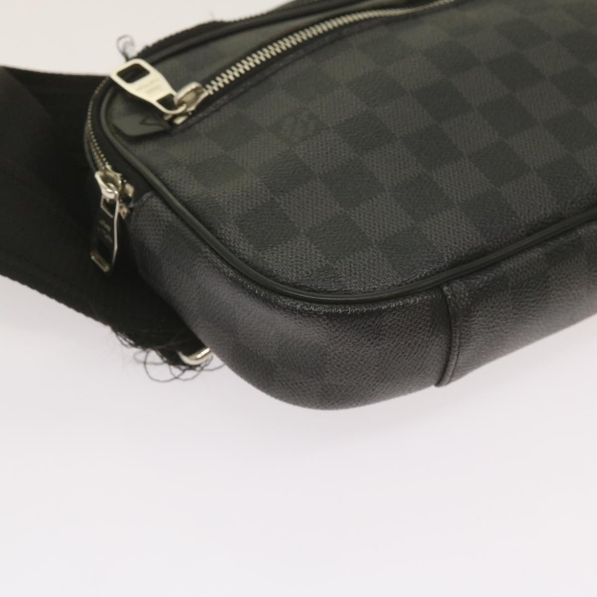 LOUIS VUITTON Damier Graphite Ambreil Shoulder Bag N41289 LV Auth 66872