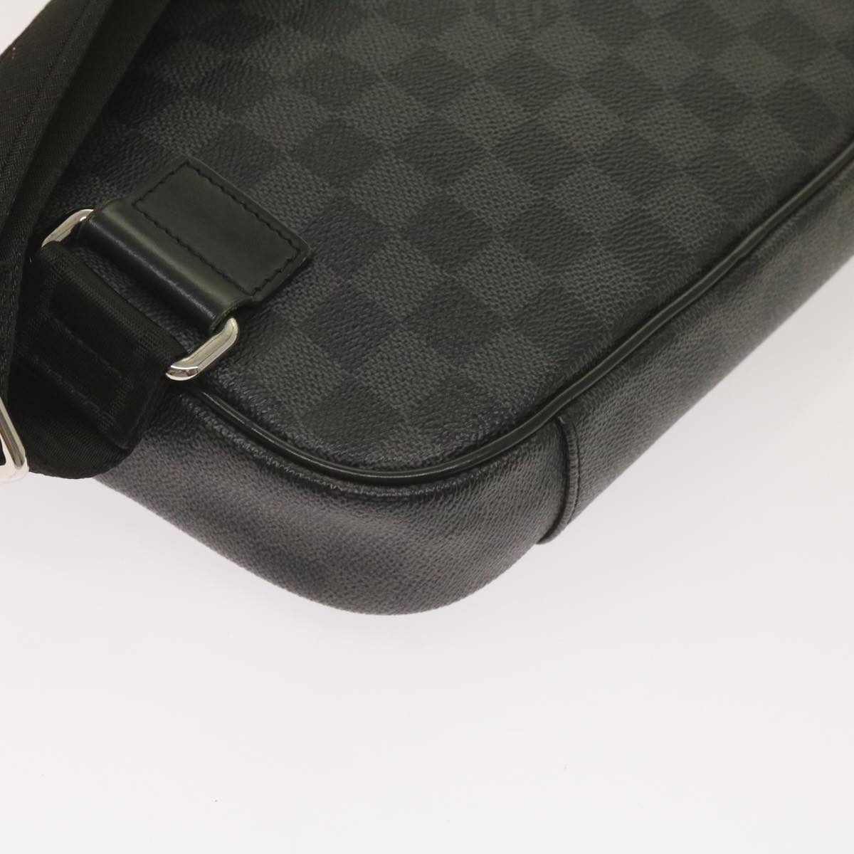 LOUIS VUITTON Damier Graphite Ambreil Shoulder Bag N41289 LV Auth 66872