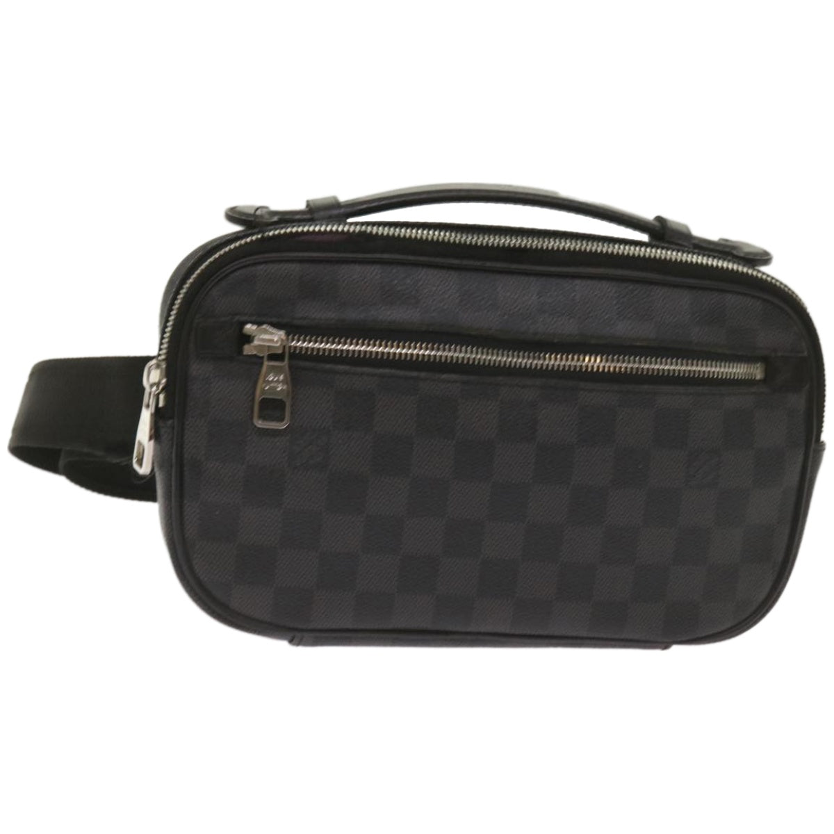 LOUIS VUITTON Damier Graphite Ambreil Shoulder Bag N41289 LV Auth 66872