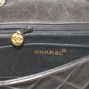 CHANEL Diana Matelasse Chain Shoulder Bag Leather Black CC Auth 66875-20