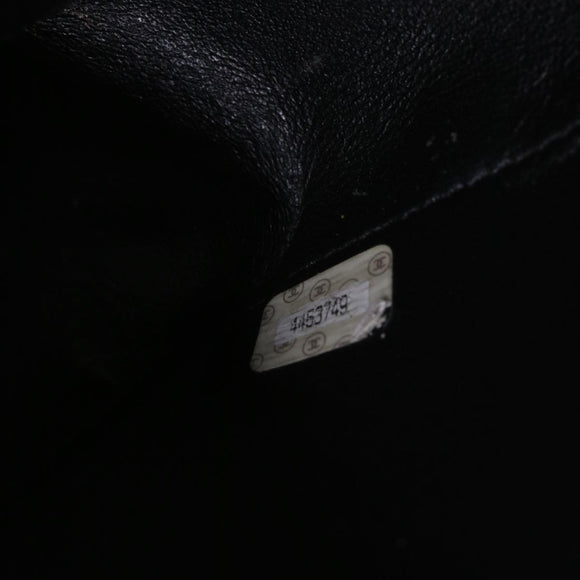 CHANEL Diana Matelasse Chain Shoulder Bag Leather Black CC Auth 66875