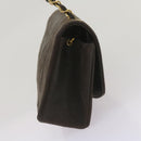 CHANEL Diana Matelasse Chain Shoulder Bag Leather Black CC Auth 66875-5